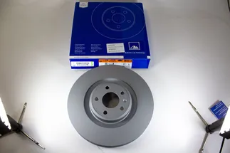 ATE Front Right Disc Brake Rotor - 95B615302R